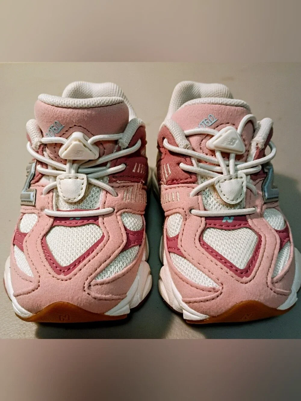 New Balance Girl Baby Sneakers with Gum Soles Size 6 US